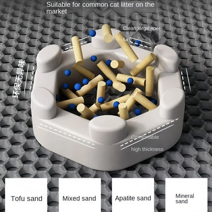 Double-Layer Honeycomb Cat Litter Mat