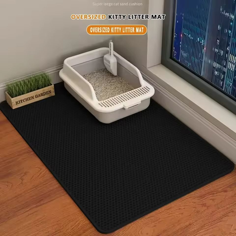 Double-Layer Honeycomb Cat Litter Mat