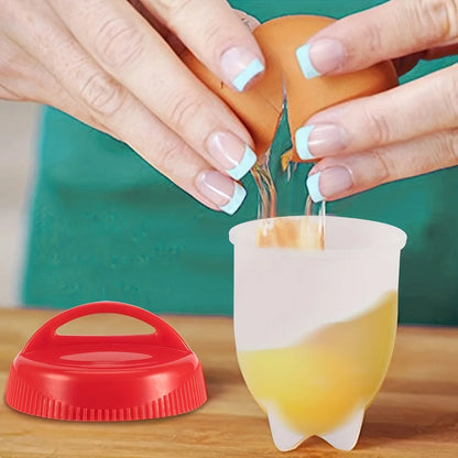 Silicone Egg Poacher Cups Set Easy Poached & Hard Boiled Egg Cooker