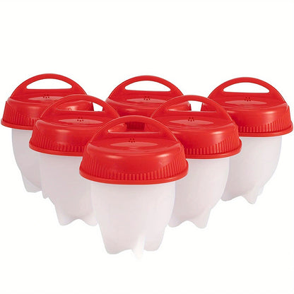 Silicone Egg Poacher Cups Set Easy Poached & Hard Boiled Egg Cooker