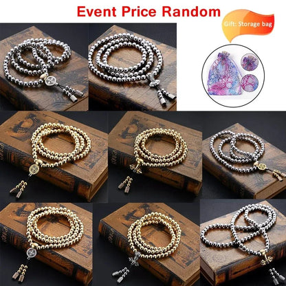 Stainless Steel Buddha Bead Necklace – Titanium Style EDC Fashion Chain Outdoor Accessory