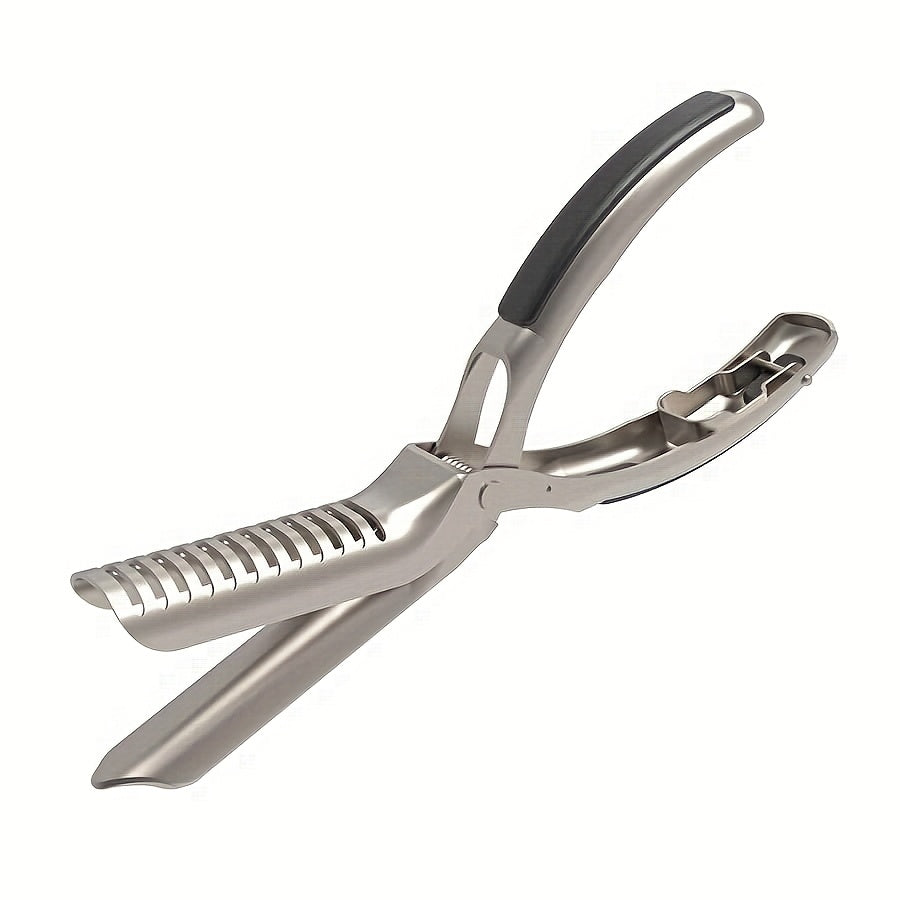 Professional BBQ Rib Skinner Heavy Duty bbq rib membrane remover & stainless steel rib prep tool with Ergonomic Grip