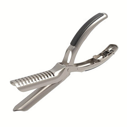 Professional BBQ Rib Skinner Heavy Duty bbq rib membrane remover & stainless steel rib prep tool with Ergonomic Grip