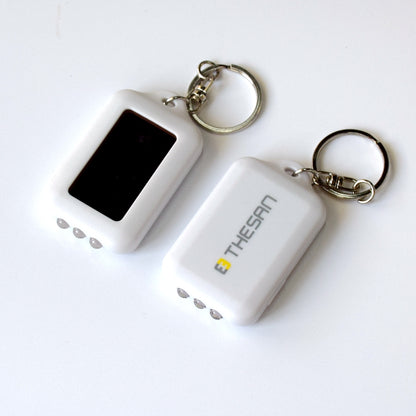 Solar Keychain Flashlight LED Mini Emergency Torch for Camping and Everyday Carry