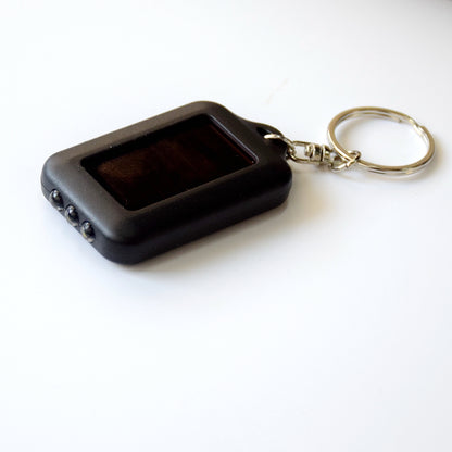 Solar Keychain Flashlight LED Mini Emergency Torch for Camping and Everyday Carry