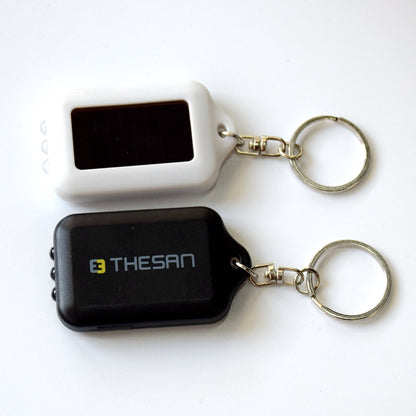 Solar Keychain Flashlight LED Mini Emergency Torch for Camping and Everyday Carry