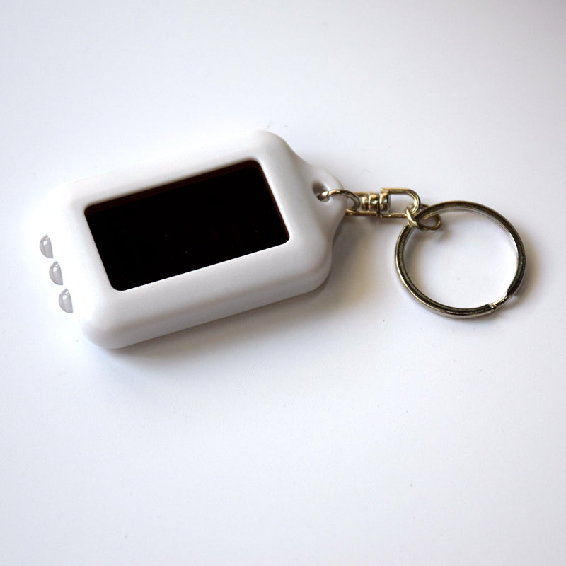 Solar Keychain Flashlight LED Mini Emergency Torch for Camping and Everyday Carry