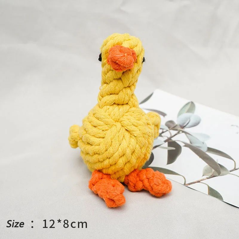 Bite Resistant Rope Knot Ball Dog Toy For Teeth Cleaning