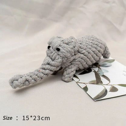 Bite Resistant Rope Knot Ball Dog Toy For Teeth Cleaning