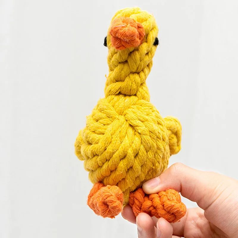 Bite Resistant Rope Knot Ball Dog Toy For Teeth Cleaning