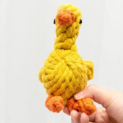 Bite Resistant Rope Knot Ball Dog Toy For Teeth Cleaning