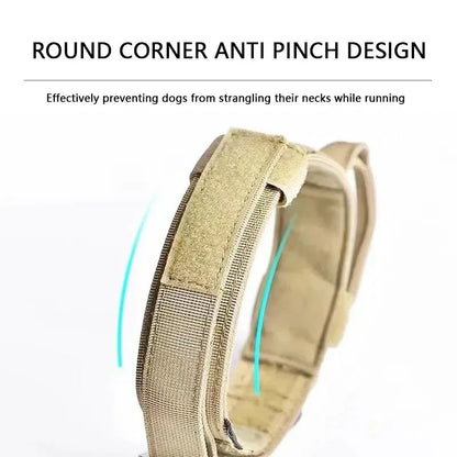 Adjustable Tactical Dog Collar And Training Leash Set