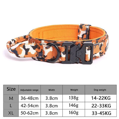 Adjustable Tactical Dog Collar And Training Leash Set