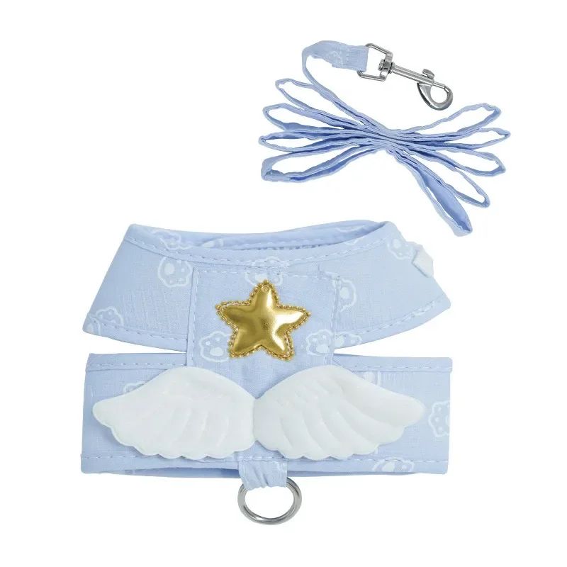 Angel Wings Pet Harness with Leash Set for Cats & Small Dogs