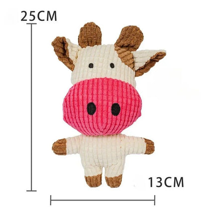 Cozy Chew Squeaky Dog Toy for Puppy Teething and Boredom Relief