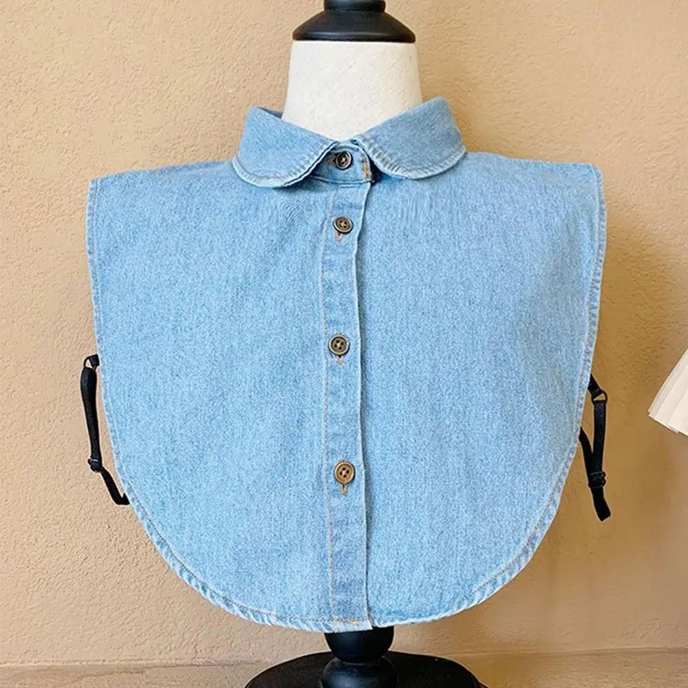 Women's Vintage Detachable Fake Collar Blouse – Adjustable Lapel Shirt Collar Accessory
