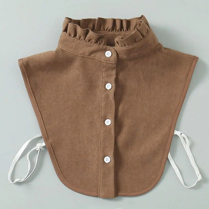Women's Vintage Detachable Fake Collar Blouse – Adjustable Lapel Shirt Collar Accessory