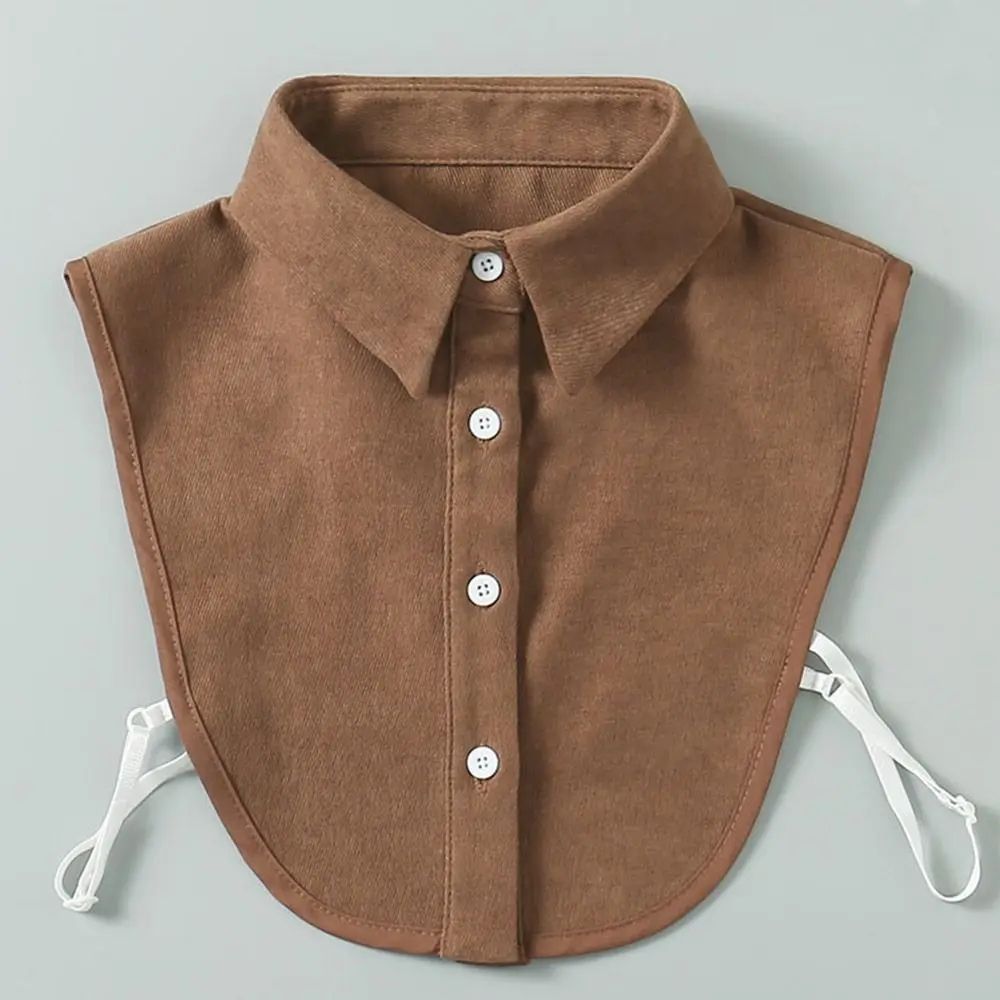 Women's Vintage Detachable Fake Collar Blouse – Adjustable Lapel Shirt Collar Accessory