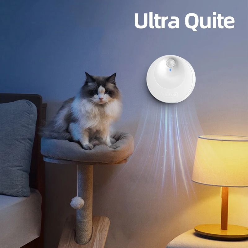 ROJECO Smart Cat Odor Purifier Automatic Litter Box Deodorizer with 4000mAh Battery