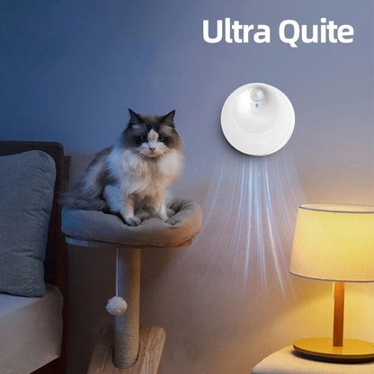 ROJECO Smart Cat Odor Purifier Automatic Litter Box Deodorizer with 4000mAh Battery