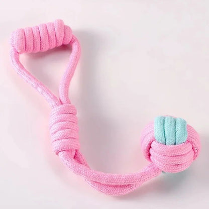 Interactive Cotton Rope Ball Chew Toy For Dogs