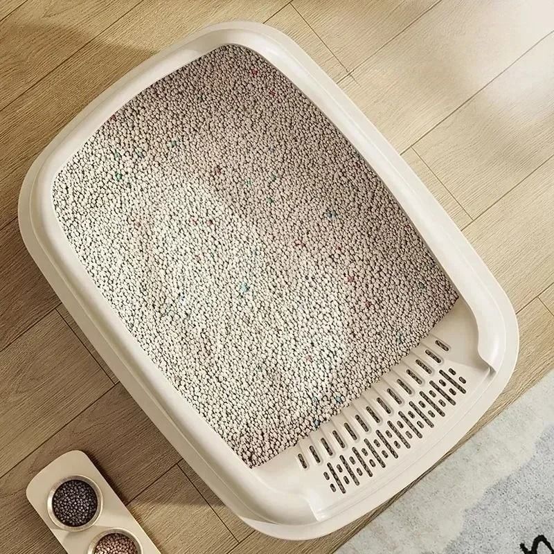 Small Cat Litter Box Anti Splash Kitty Sandbox Toilet Tray
