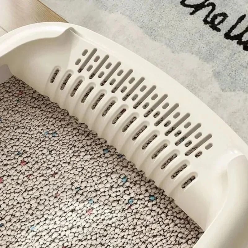 Small Cat Litter Box Anti Splash Kitty Sandbox Toilet Tray