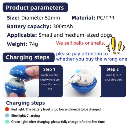 Smart Rolling Pet Ball Interactive Dog and Cat Toy