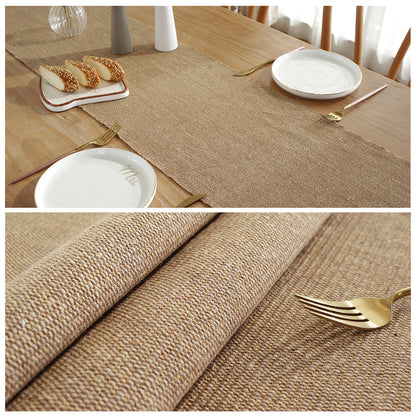 Elegant Cotton Linen Table Runner for Weddings & Home Decor
