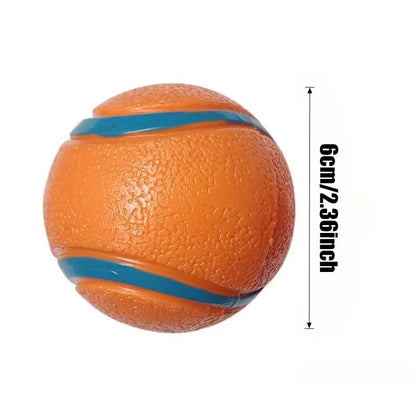 Tough Elastic Dog Fetch Ball for Chewing, Bouncing and Active Play