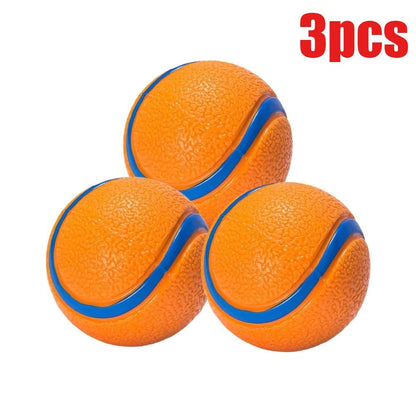 Tough Elastic Dog Fetch Ball for Chewing, Bouncing and Active Play