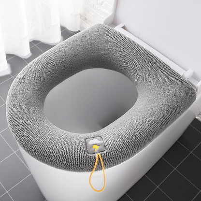 Cozy Pumpkin Pattern Toilet Seat Cover Soft Warm Bathroom Cushion