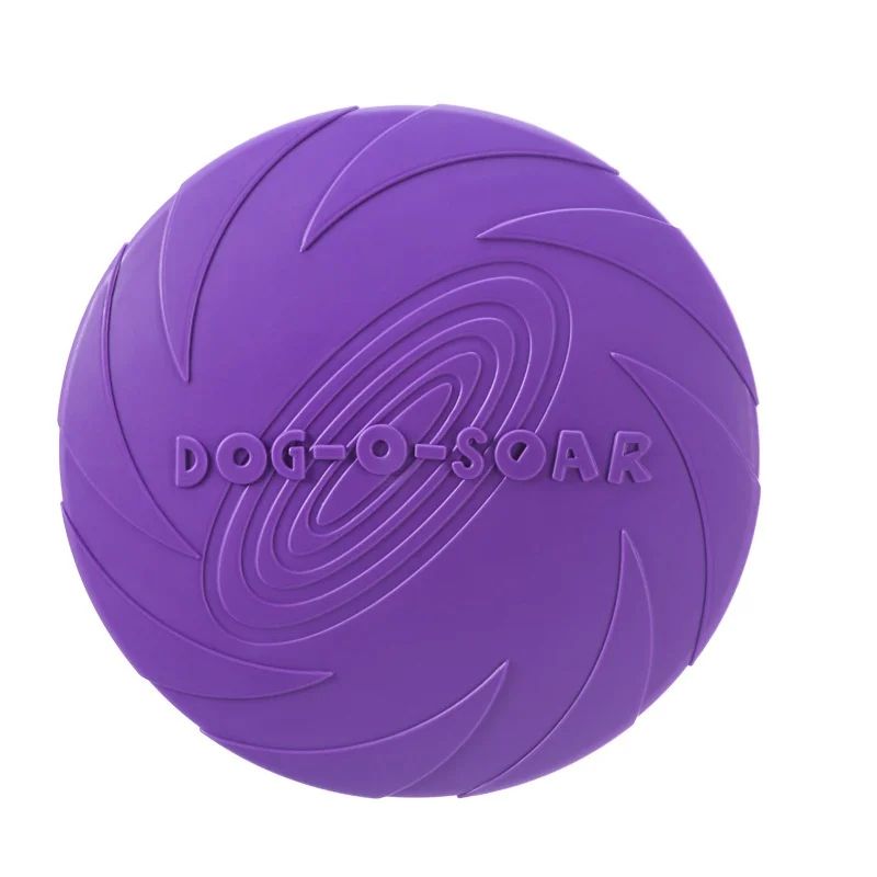 Interactive Dog Flying Disc Silicone Toss Toy for Puppies & Cats