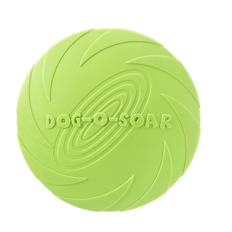Interactive Dog Flying Disc Silicone Toss Toy for Puppies & Cats