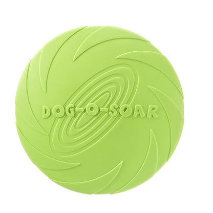 Interactive Dog Flying Disc Silicone Toss Toy for Puppies & Cats
