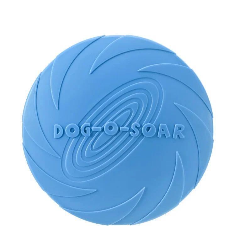 Interactive Dog Flying Disc Silicone Toss Toy for Puppies & Cats