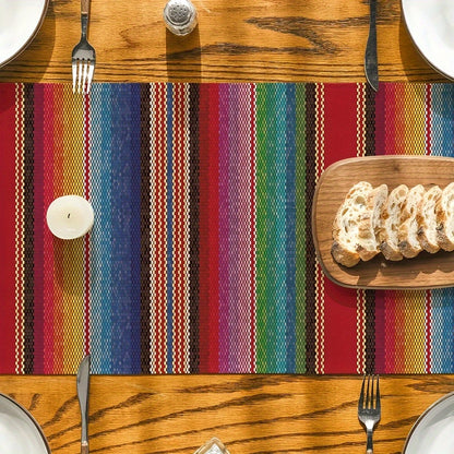 Vibrant Mexican Table Runner for Dia de los Muertos Festive Party Decor