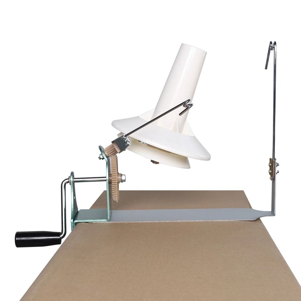 Large Hand Operated Yarn Ball Winder Heavy Duty Iron & Nylon Yarn Winder for Jumbo Fibers