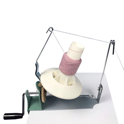 Large Hand Operated Yarn Ball Winder Heavy Duty Iron & Nylon Yarn Winder for Jumbo Fibers