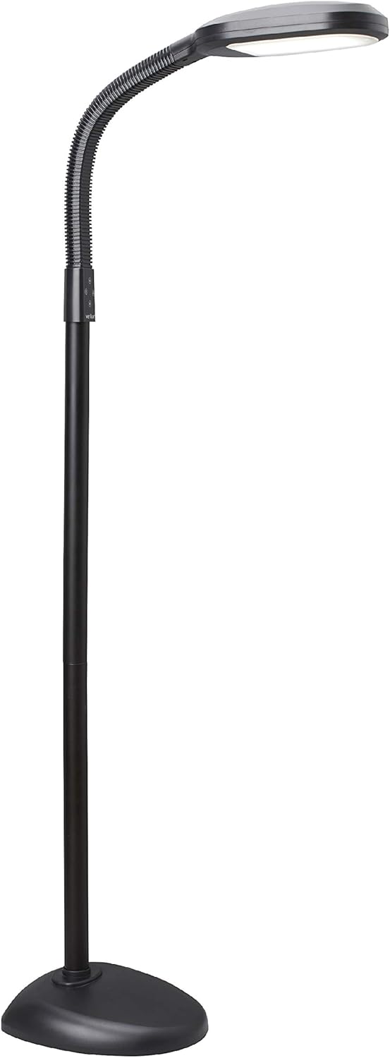 Natural Full Spectrum LED Floor Lamp 60 in Tall Sunlight Therapy & Reading Light