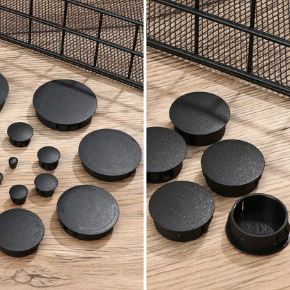 Round Plastic Hole Plug Caps – Furniture Feet Floor Protection Pipe End Cover Inserts