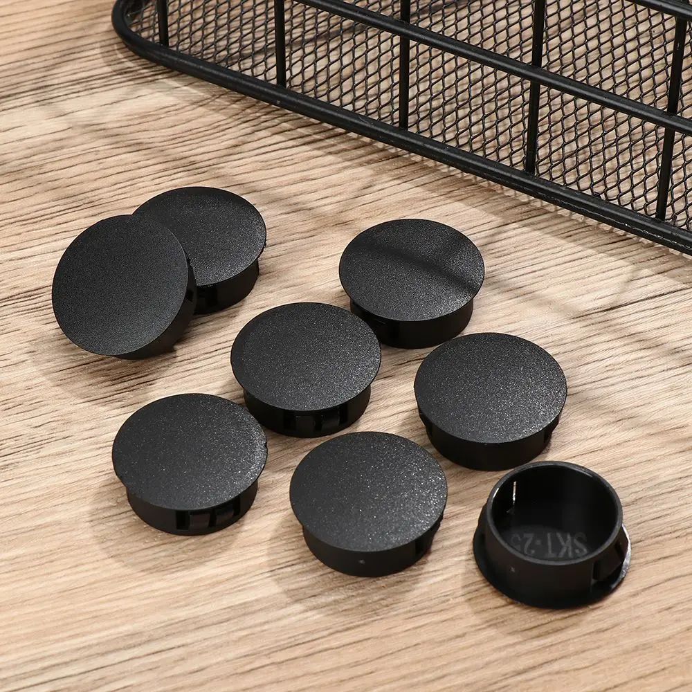 Round Plastic Hole Plug Caps – Furniture Feet Floor Protection Pipe End Cover Inserts