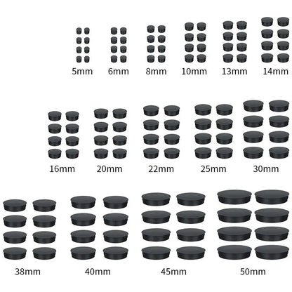 Round Plastic Hole Plug Caps – Furniture Feet Floor Protection Pipe End Cover Inserts