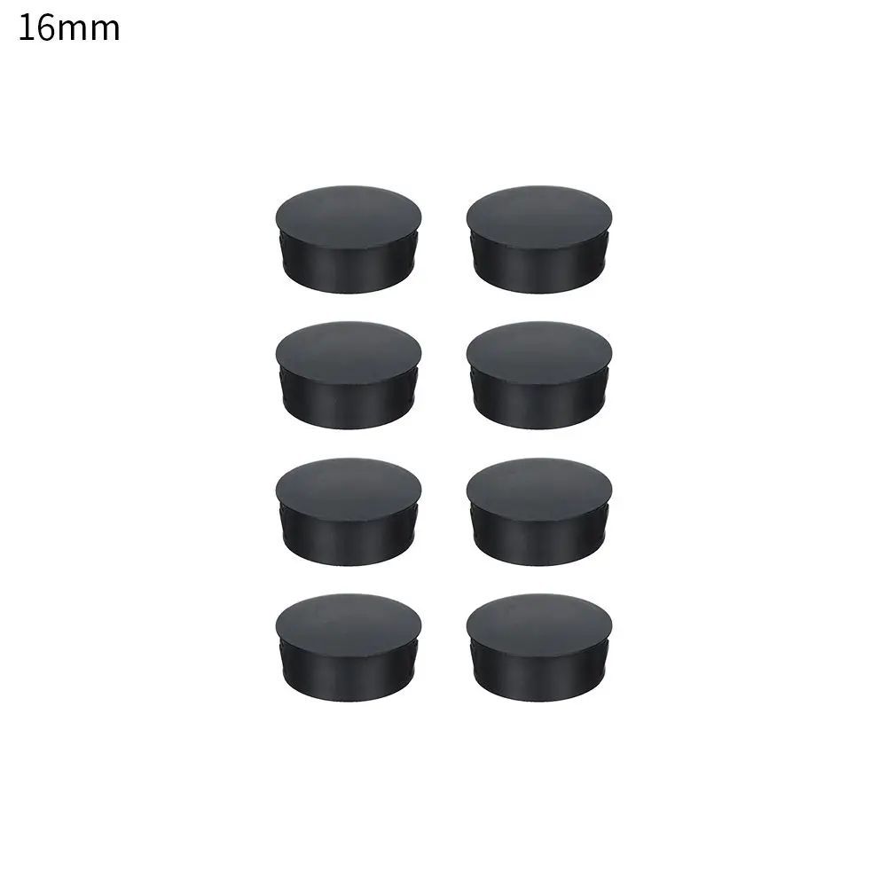 Round Plastic Hole Plug Caps – Furniture Feet Floor Protection Pipe End Cover Inserts