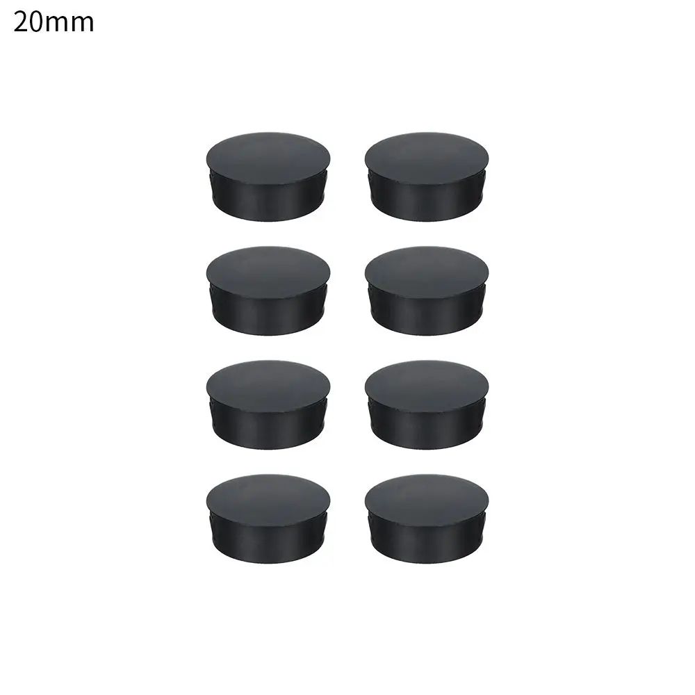 Round Plastic Hole Plug Caps – Furniture Feet Floor Protection Pipe End Cover Inserts