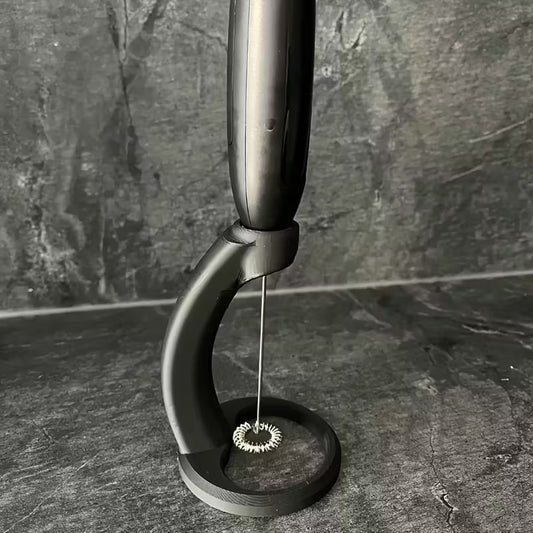 Universal Milk Frother Holder & Coffee Whisk Storage Stand for Egg Beaters and Foam Makers