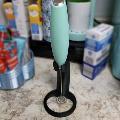 Universal Milk Frother Holder & Coffee Whisk Storage Stand for Egg Beaters and Foam Makers