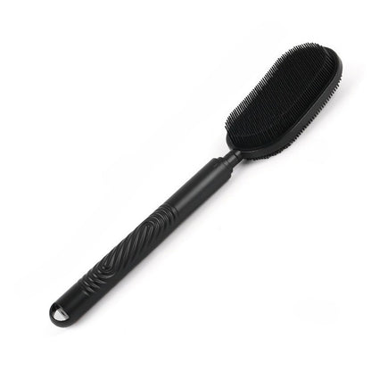 FlexReach Exfoliating Back Scrubber Shower Brush with Massage Grip for Full-Body Deep Clean