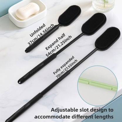 FlexReach Exfoliating Back Scrubber Shower Brush with Massage Grip for Full-Body Deep Clean