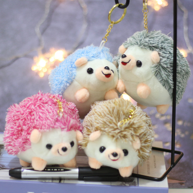 Cute Plush Hedgehog Keychain Charm for Bags & Backpacks & Handbags